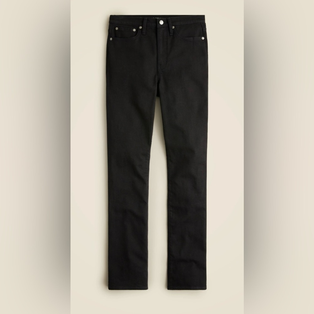 J.Crew Petite Slim straight jean in black rinse - Picture 4 of 11